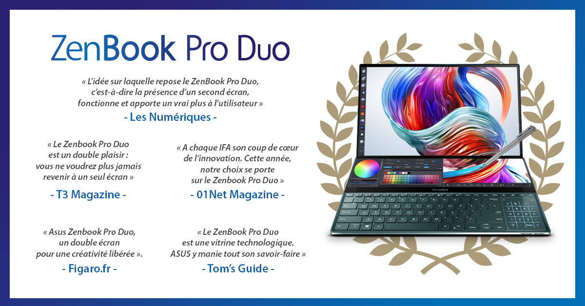 PC Portable ASUS ZenBook Pro Duo UX581GV-H2003T PC Portable ASUS ZenBook Pro Duo UX581GV-H2003T